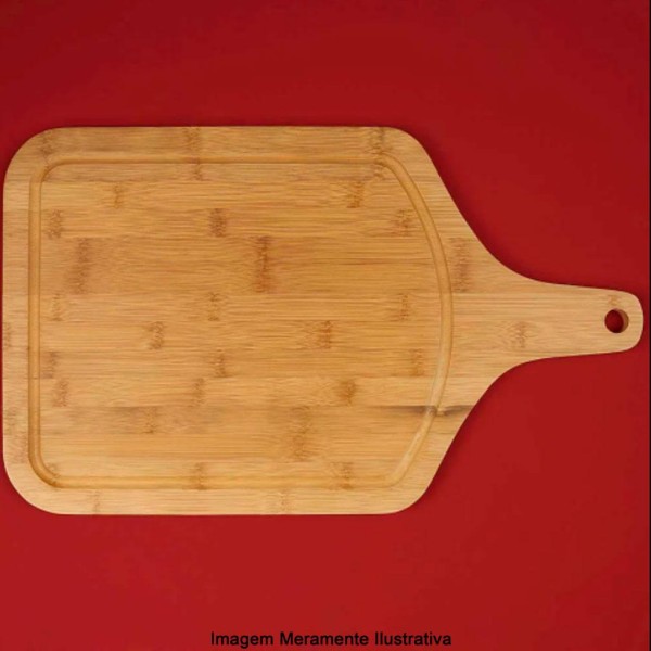 Encontraproduto.com.br - Tábua para Corte com Alça Bamboo 50cm x 30cm MOR
