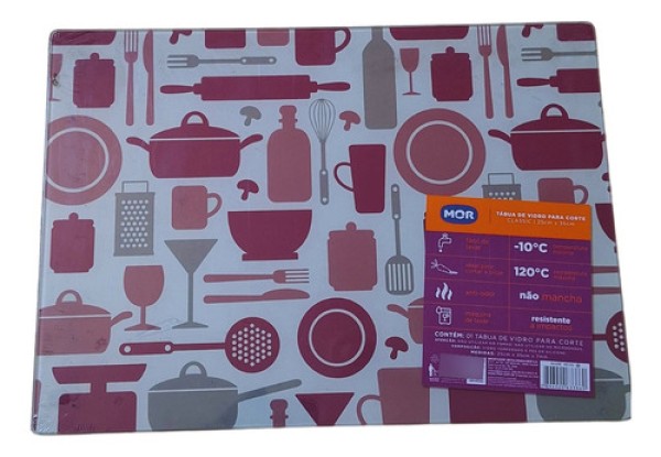 Encontraproduto.com.br - Tábua de Vidro para Corte Retangular 25cm x 35cm - estamp-1 MOR