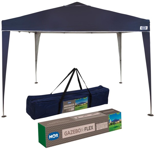 Encontraproduto.com.br - Gazebo Articulado Mor 3531 X-Flex Oxford 3m x 3m com Silvercoating - Azul