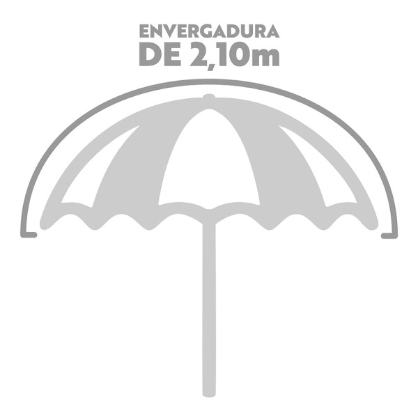 Encontraproduto.com.br - Guarda Sol Mor Cancun Alumínio 210cm Sacareia Fps100