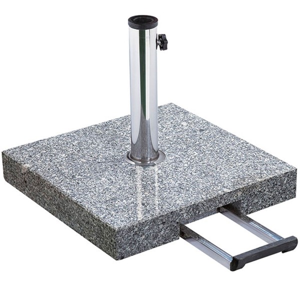 Encontraproduto.com.br - Base para Guarda-sol Quadrada com Alça e Rodinhas Mor