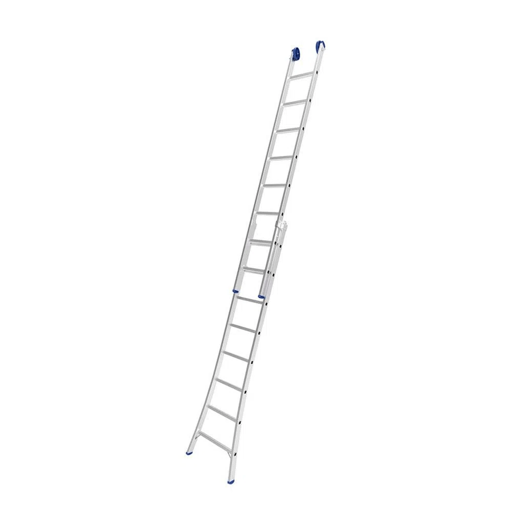 Encontraproduto.com.br - Escada de Alumínio Mor 2 x 8 Degraus Extensiva, 3 em 1 - 5204