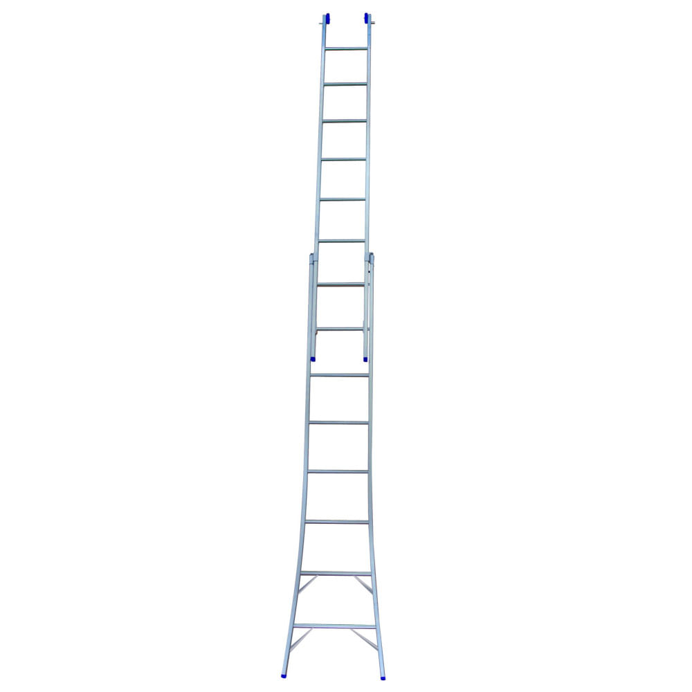 Encontraproduto.com.br - Escada de Alumínio Mor 2 x 8 Degraus Extensiva, 3 em 1 - 5204