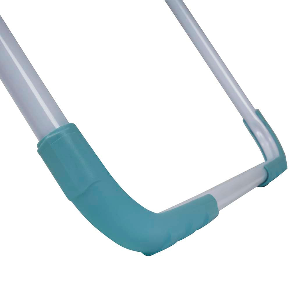 Encontraproduto.com.br - Varal de Chão Aço com Abas Lovely Azul Turquesa MOR