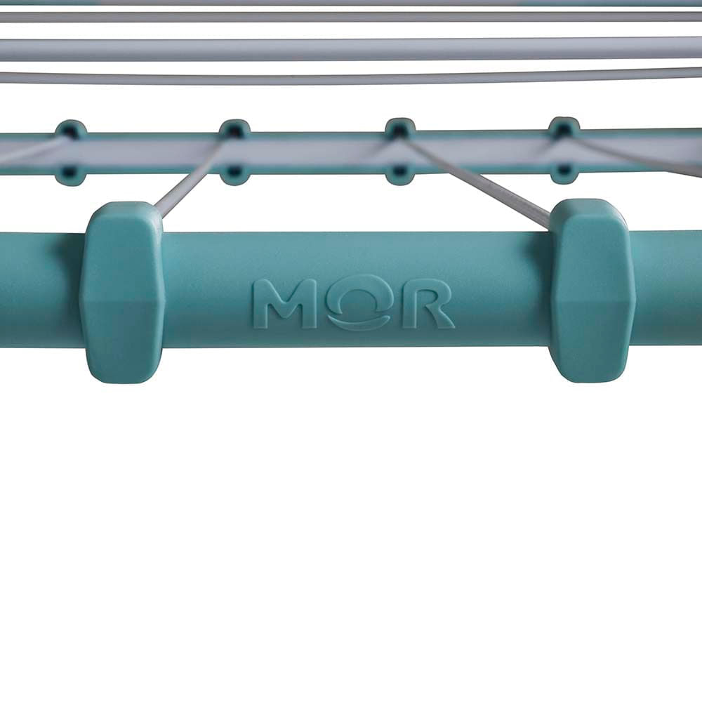 Encontraproduto.com.br - Varal de Chão Aço com Abas Lovely Azul Turquesa MOR