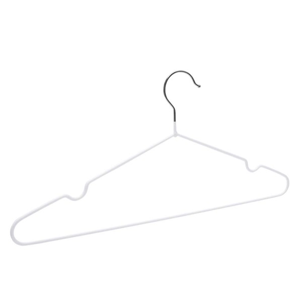 Encontraproduto.com.br - Kit Cabides Adulto Mor Soft Touch 6 unidades Aço com gancho - Branco