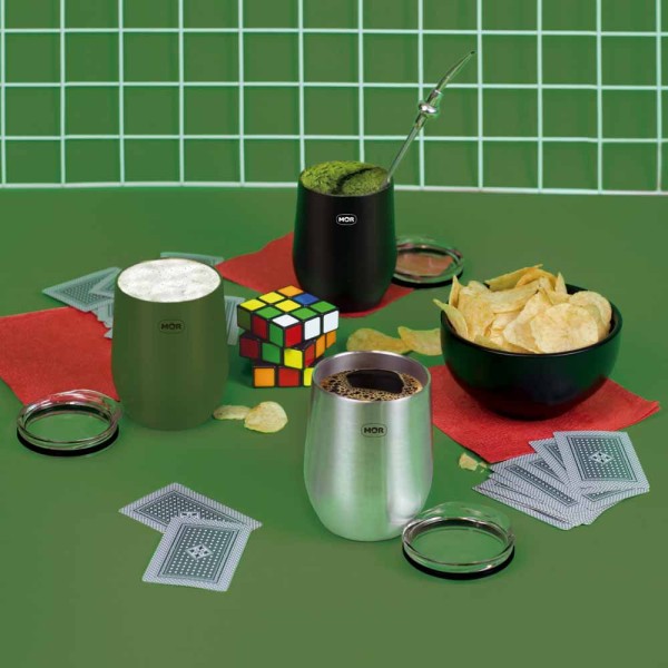 Encontraproduto.com.br - Copo Térmico Mor Cuia 360ml com Tampa - Preto