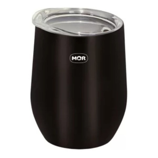 Encontraproduto.com.br - Copo Térmico Mor Cuia 360ml com Tampa - Preto