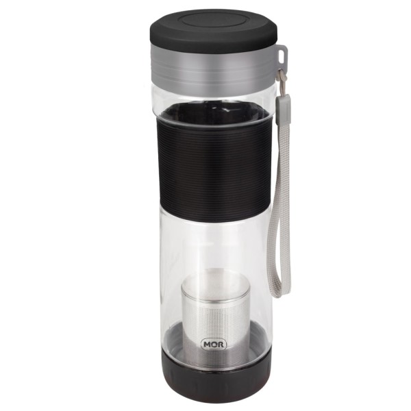 Garrafa com Infusor Preto 550ml MOR