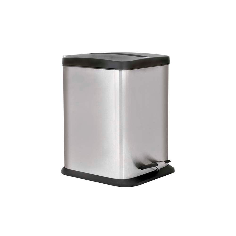 Encontraproduto.com.br - Lixeira Quadrada 6 Litros Jaspe MOR