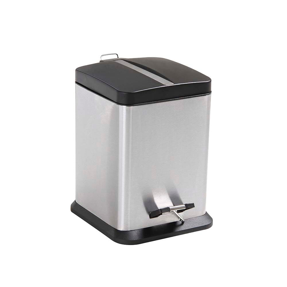Encontraproduto.com.br - Lixeira Quadrada 6 Litros Jaspe MOR
