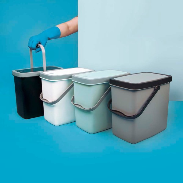 Encontraproduto.com.br - Lixeira Push 6L - Preto MOR