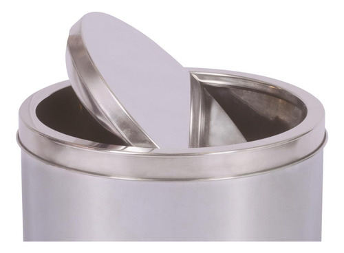 Encontraproduto.com.br - Lixeira Inox Basculante 12L