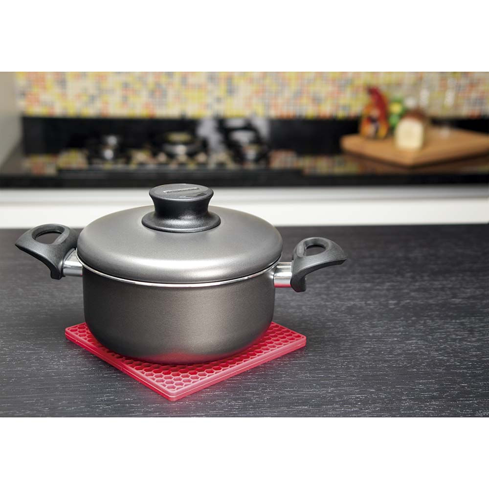Encontraproduto.com.br - Apoio para Panela Quadrado em Silicone MOR