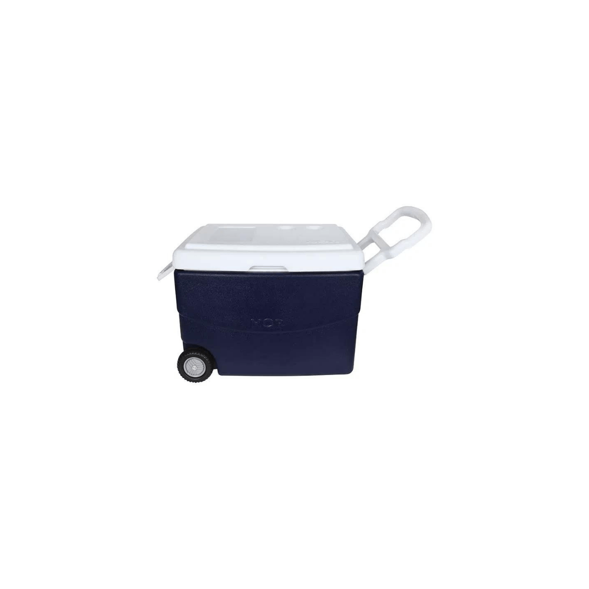 Encontraproduto.com.br - Caixa Térmica Glacial 70 Litros Azul Com Rodas Mor
