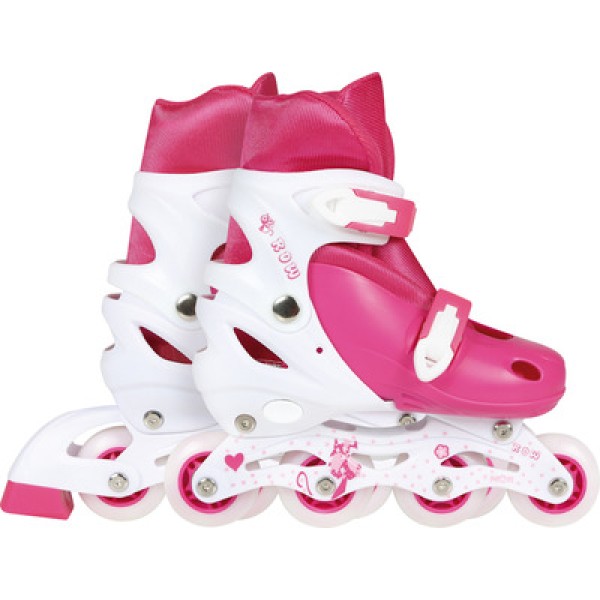 Encontraproduto.com.br - Roller Infantil Rosa Tamanho M 34-37 MOR
