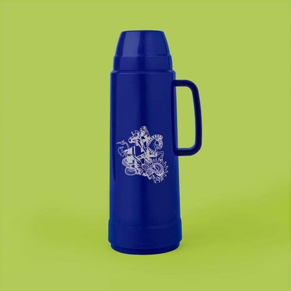 Encontraproduto.com.br - Garrafa Térmica Mor Use Mirtilo Estampa São Jorge 1L