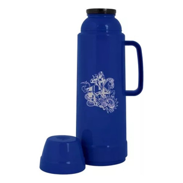 Encontraproduto.com.br - Garrafa Térmica Mor Use Mirtilo Estampa São Jorge 1L