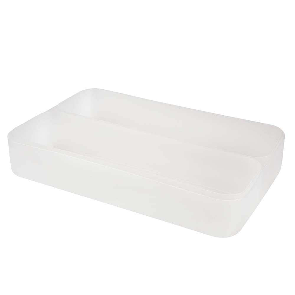 Conjunto Organizador Mor 3 Peças Branco Translúcido