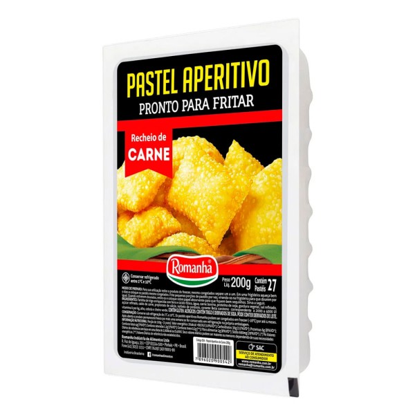 Encontraproduto.com.br - Pastel Romanha Carne 200g