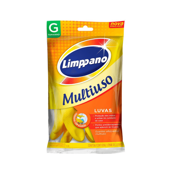 Encontraproduto.com.br - Luvas Multiuso Limppano Forradas G 1 Par