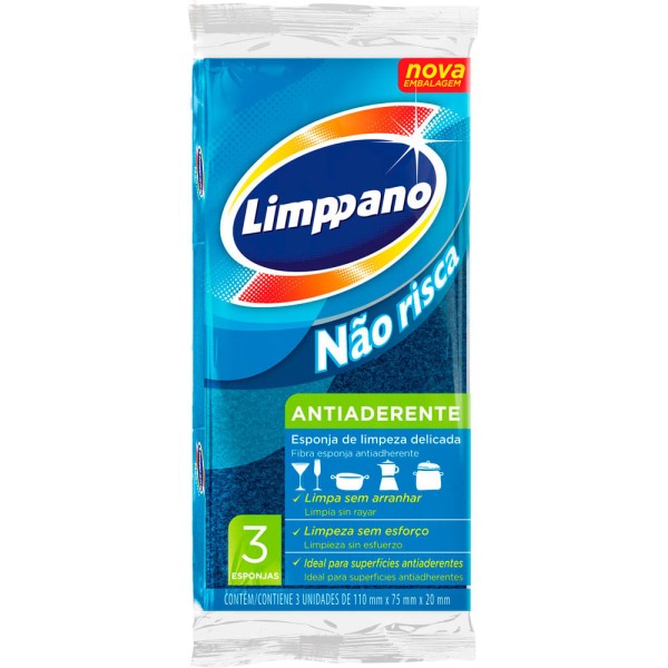 ESPONJA LIMPPANO ANTIADERENTE COM 3
