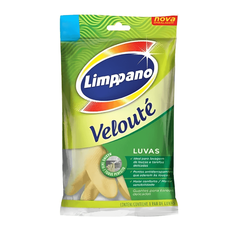 Encontraproduto.com.br - Luva Velouté Máximo Tato Limppano Pequena Com 2 Unidades