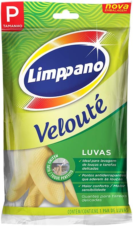 Encontraproduto.com.br - Luva Velouté Máximo Tato Limppano Pequena Com 2 Unidades