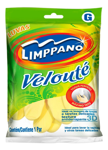 Encontraproduto.com.br - Luva Veloutê Maximo Tato Limppano Grande Com 2 Unidades