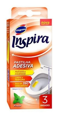 Pastilha Adesiva Sanitária Limppano Fresh 3un