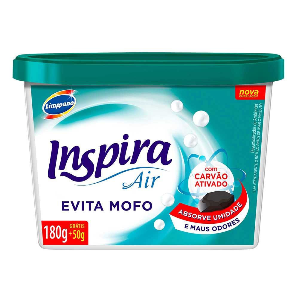 Desumidificador Evita Mofo com Carvão Ativado Inspira Air Limppano 180g