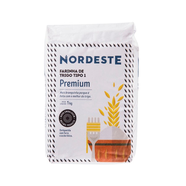 Encontraproduto.com.br - Farinha de Trigo Tipo 1 Nordeste 1Kg