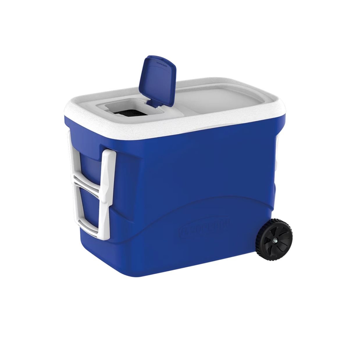 Caixa Térmica Cooler Rodas 50 L Azul Tropical - Soprano