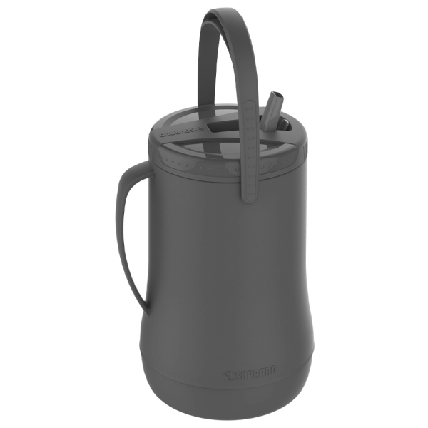 Encontraproduto.com.br - Garrafa Isotérmica 2,5 L Cinza Grantermo - Soprano