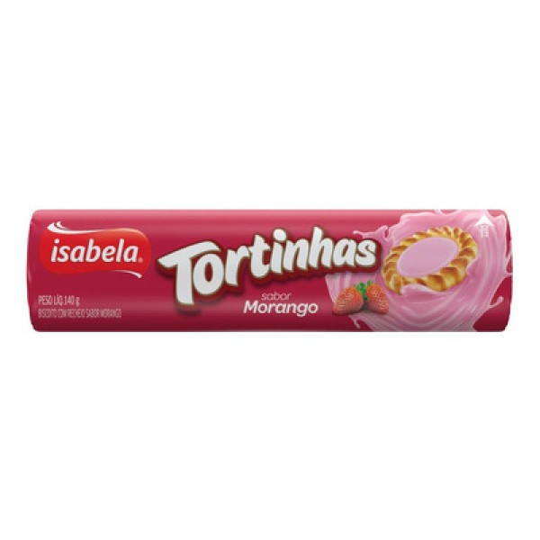 Encontraproduto.com.br - Biscoito Recheado Isabela Tortinhas Morango 140g