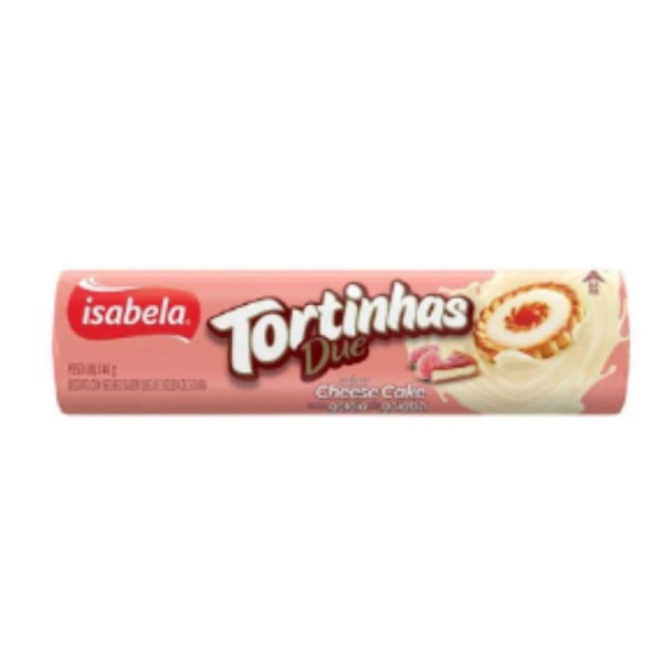 Encontraproduto.com.br - Biscoito Recheio Cheese Cake com Geleia de Goiaba Isabela Tortinhas Due Pacote 140g