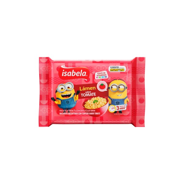 Encontraproduto.com.br - Macarrão Instantâneo Tomate Lámen Isabela 74,3g
