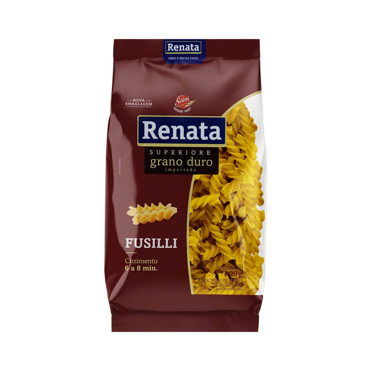 Encontraproduto.com.br - Macarrão Grano Duro Renata Fusilli Pacote com 500g