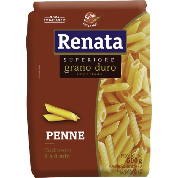 Macarrão Grano Duro Renata Penne Pacote com 500g