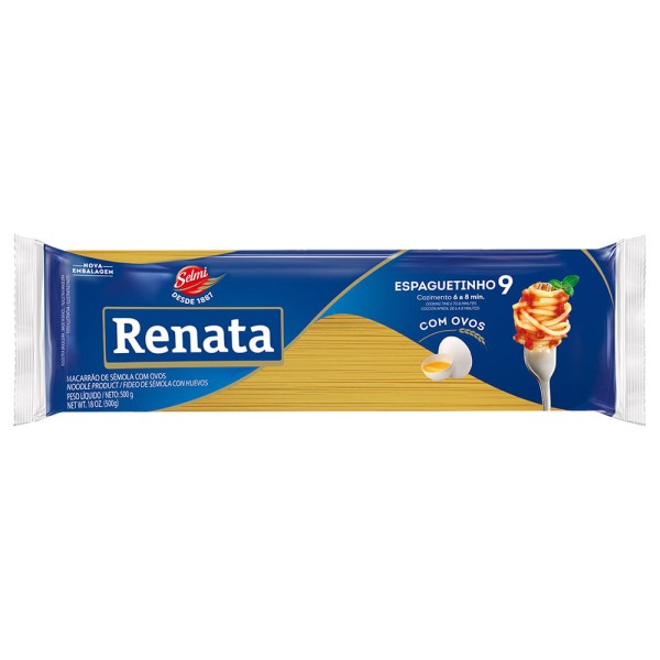 Encontraproduto.com.br - Macarrão Espaguete Renata com Ovos Nº 9 500g