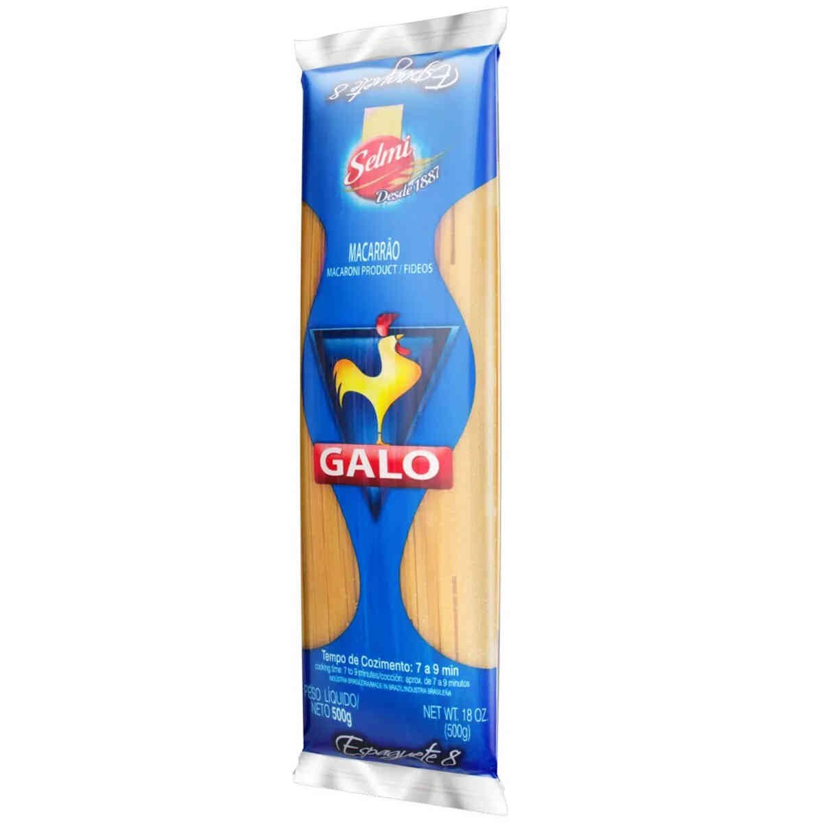Encontraproduto.com.br - MACARRÃO ESPAGUETE 8 SEMOLADO GALO 500G