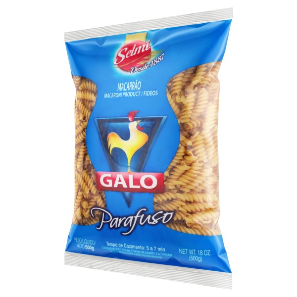 Encontraproduto.com.br - Macarrão Semolado Galo 500g Parafuso