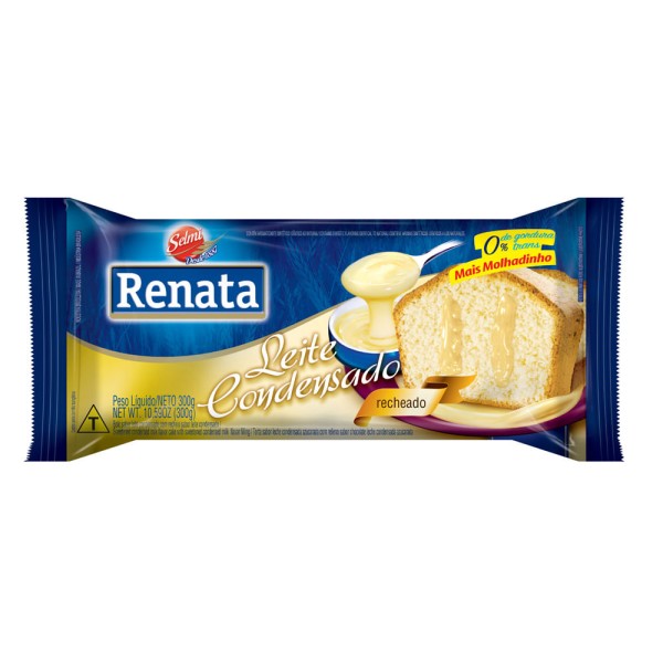 Encontraproduto.com.br - Bolo Renata 300g Recheado Leite Com Leite Condensado