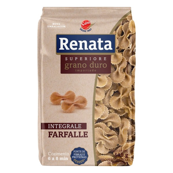 Encontraproduto.com.br - MASSA RENATA INTEGRALE 500G FARFALLE