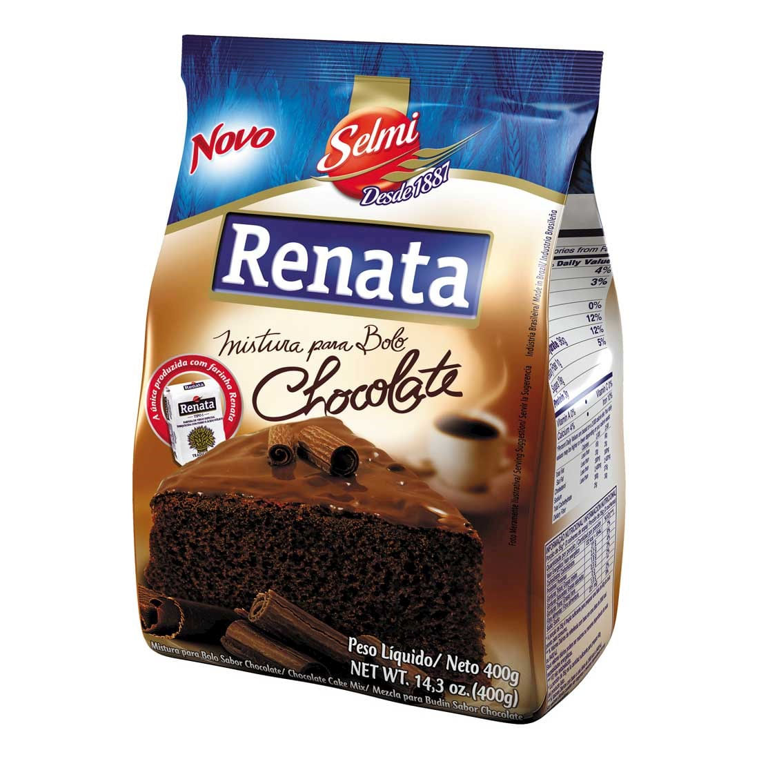 Mistura para Bolo Chocolate Renata Pacote 400g