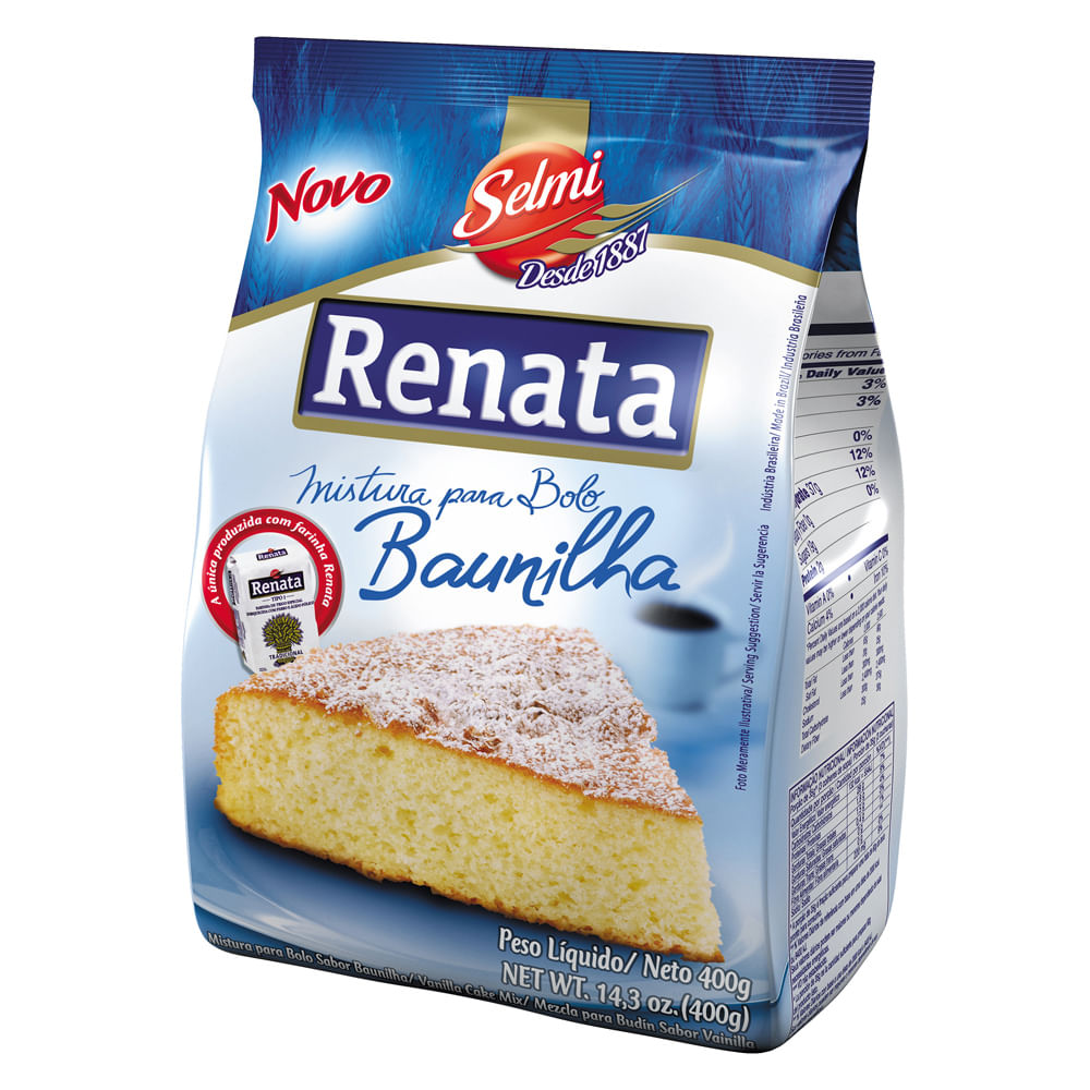 Encontraproduto.com.br - Mistura para Bolo Baunilha Renata Pacote 400g