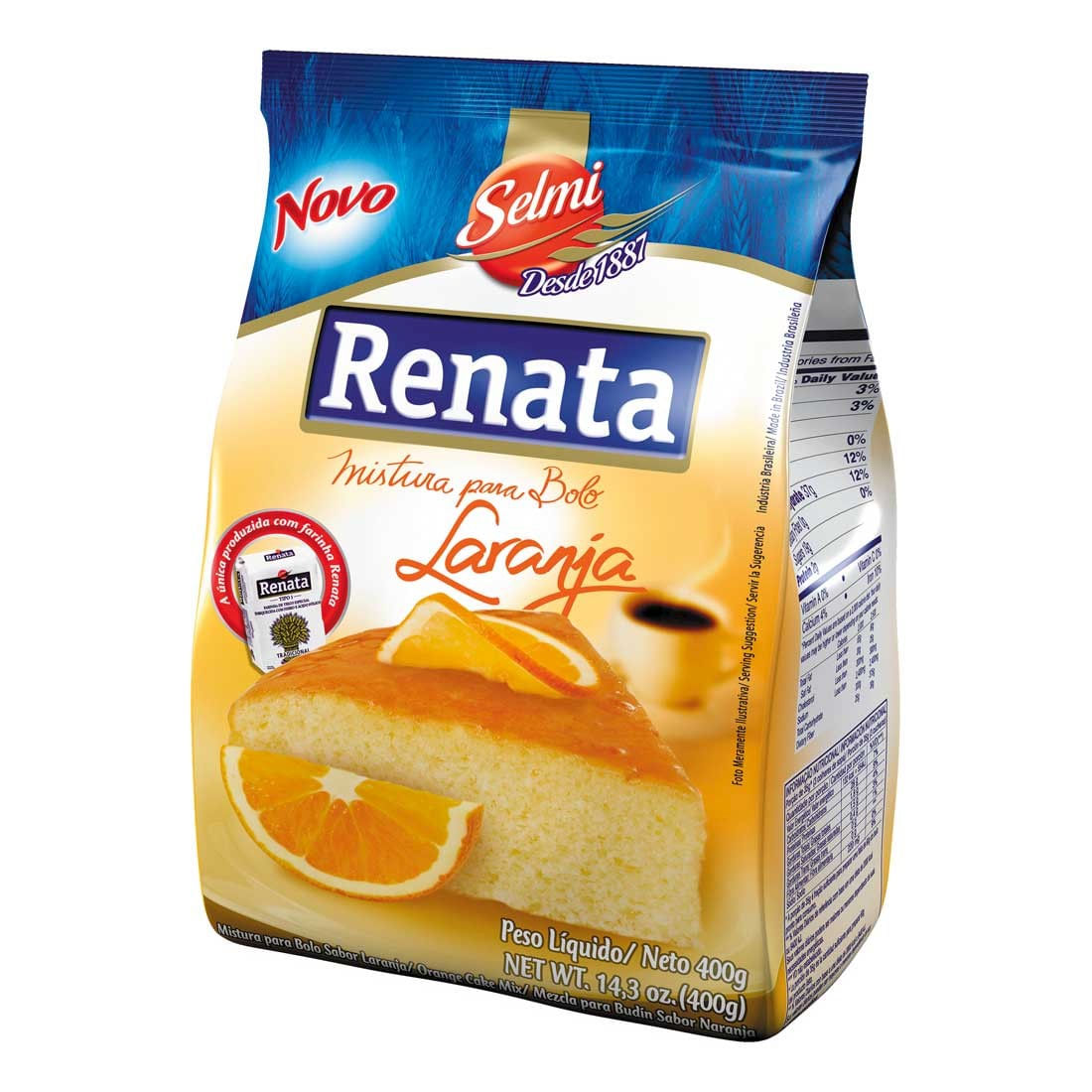 Mistura para Bolo Laranja Renata Pacote 400g