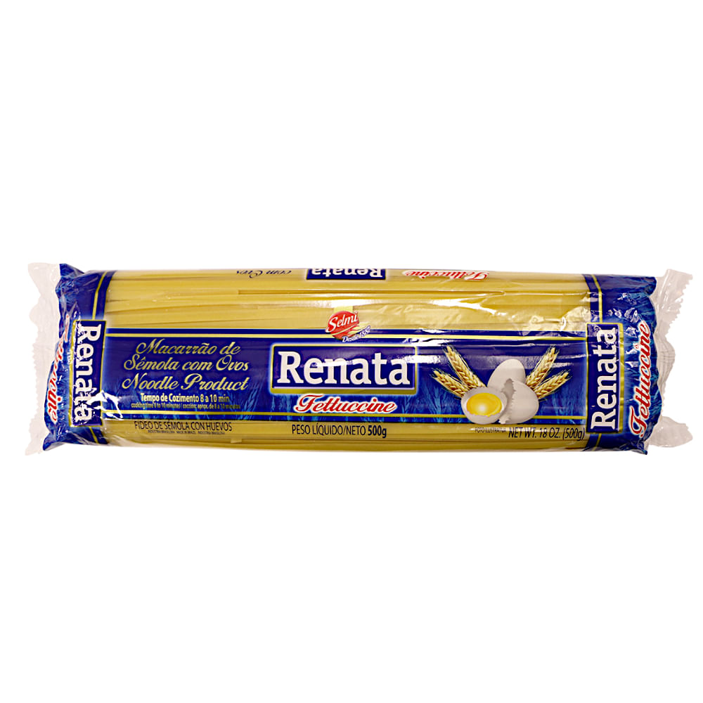 Macarrão De Sêmola Com Ovos Fettuccine Renata 500g