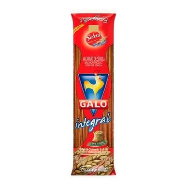 Massa Integral Espaguete Galo 500g