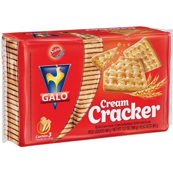 Encontraproduto.com.br - Biscoito Cream Cracker Galo 360g